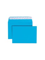 Elco Couvert Color C6 blue ohne Fenster, 25 Stück, 100 gm2