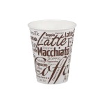 Elco Einweg-Kaffeebecher Bistro 3dl,1000Stk, D: 9 cm, Aus Karton, Braun/Weiss