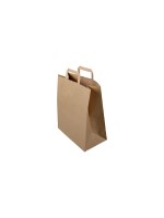Elco Papiertasche with Flachhenkel, 50 Stk, 32 x 17 x 38 cm, Papier 110 g/m², braun FSC