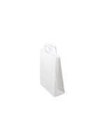 Elco Papiertasche with Flachhenkel, 50 Stk, 26 x 10 x 33 cm, Papier 90 g/m², white FSC
