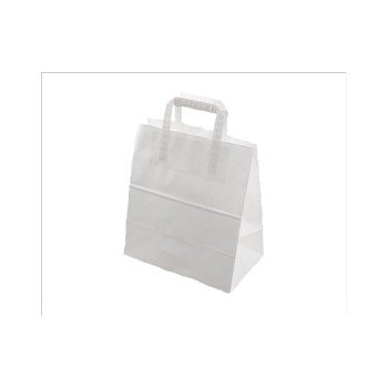 ELCO Sachet cadeau avec anse plate 26 x 16 x 29 cm 50 Pièce/s, Blanc