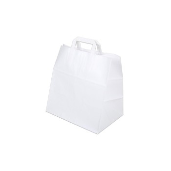 ELCO Sachet cadeau avec anse plate 32 x 22 x 30 cm 50 Pièce/s, Blanc