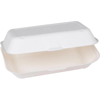 ELCO Food Box, 23.5x14x6.7 cm, 50 Stück, gross aus Zuckerrohr, white