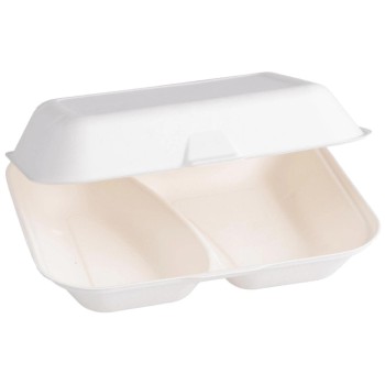 ELCO Food Box 2-teilig,23.5x19.5x7.5cm,50St, extra aus Zuckerrohr, white