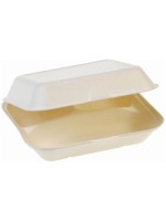 ELCO Food Box 3-teilig,23.5x19.5x7.5cm,50St, extra aus Zuckerrohr, Weiss