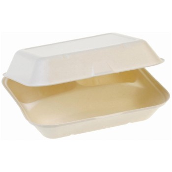ELCO Food Box 3-teilig,23.5x19.5x7.5cm,50St, extra aus Zuckerrohr, white