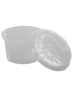 ELCO Dressingschale 30ml, 50 Stück, mit Deckel,Transparent, Kunststoff