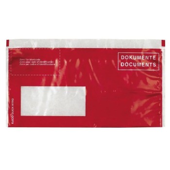 Elco Quick Vitro Dokumentencasen red,, C5/6, 250er Schachtel, Fenster links