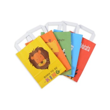 ELCO Sachet cadeau Color Animal 18 x 8 x 26 cm, 10 pièces ELCO Sachet cadeau Color Animal 18 x 8 x 26 cm, 10 pièces