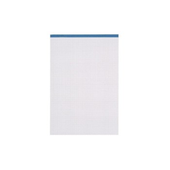 Elco Neutraler Block,A4,5 Blocks à 100Blatt, 4mm, hochweiss, perforiert, kariert,
