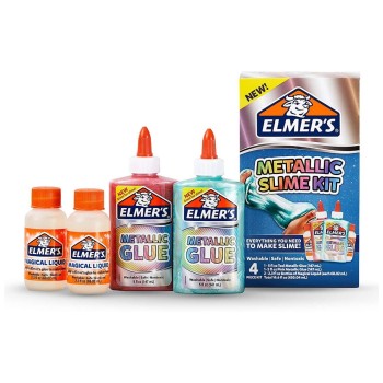 Elmers Colle de bricolage Slime Kit Metallic 4 parties Elmers Colle de bricolage Slime Kit Metallic 4 parties