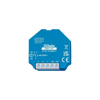Eltako ER61-UC 1 inverseur libre de potentiel 10 A 250 V AC Eltako ER61-UC 1 inverseur libre de potentiel 10 A 250 V AC