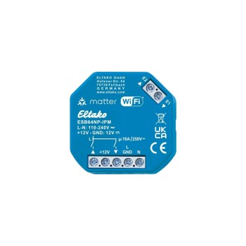 Eltako ESB64NP-IPM IP Matter Wi-Fi montage encastré Eltako ESB64NP-IPM IP Matter Wi-Fi montage encastré