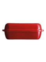 Emile Henry Backform Landbrot rot, Keramik, 39.5 x 16 x 15cm