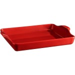 Emile Henry Moule à pain 40.5 x 31.5 x 6.9 cm, Rouge