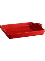 Emile Henry Moule à pain 40.5 x 31.5 x 6.9 cm, Rouge