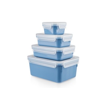 Emsa Frischhaltedosen Clip & Close 4er Set, blue, 0,2 / 0,55 / 0,8 / 2,2 L Emsa Frischhaltedosen Clip & Close 4er Set, blue, 0,2 / 0,55 / 0,8 / 2,2 L