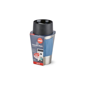 Emsa Travel Mug Compact 0.3L blue, vakuumisolierter Edelstahlkörper,100% dicht Emsa Travel Mug Compact 0.3L blue, vakuumisolierter Edelstahlkörper,100% dicht