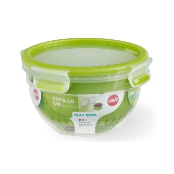 Emsa Frischhaltedosen Clip & Go Fruit Bowl, 1.1L, with Siebeinsatz, 100% dicht Emsa Frischhaltedosen Clip & Go Fruit Bowl, 1.1L, with Siebeinsatz, 100% dicht