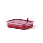 Emsa Contenant pour micro-onde Clip & Micro 1.2 l, Rouge