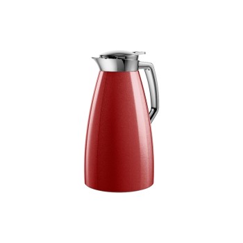 Emsa Isolierkanne PLAZA 1.0 l rot, Fassungsvermögen 1 Liter Edelstahl Emsa Isolierkanne PLAZA 1.0 l rot, Fassungsvermögen 1 Liter Edelstahl