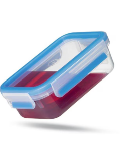 Emsa Boite alimentaire pour conserver, set de 3 pièces, framboise, 0.55 litre