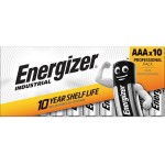 Energizer Pile Industrial Alkaline AAA LR03, 1 paquet à 10 pièces
