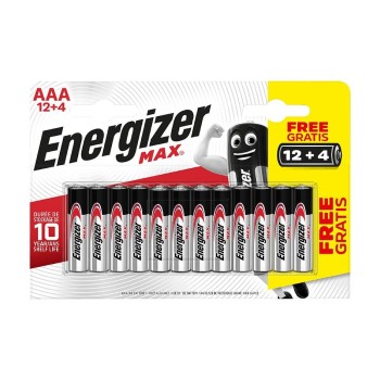 ENERGIZER Max Promo AAA 16 STK, 12 plus 4 Stk. ENERGIZER Max Promo AAA 16 STK, 12 plus 4 Stk.