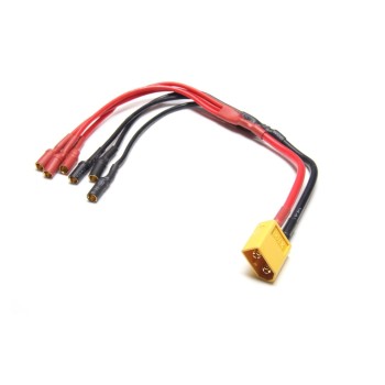EP Multi-Strom-Verteilerkabel 3-Fach, XT60 zu 3x 3,5mm EP Multi-Strom-Verteilerkabel 3-Fach, XT60 zu 3x 3,5mm