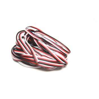 EP Servokabel Futaba flach, 5m, weiss-rot-schwarz EP Servokabel Futaba flach, 5m, weiss-rot-schwarz