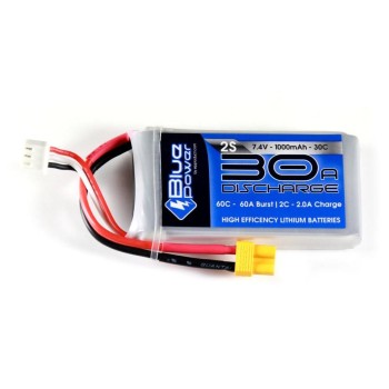 EP BluePower LiPo-Akku 7.4V 1000mAh 30C, 12.4x35x66mm 57g EP BluePower LiPo-Akku 7.4V 1000mAh 30C, 12.4x35x66mm 57g