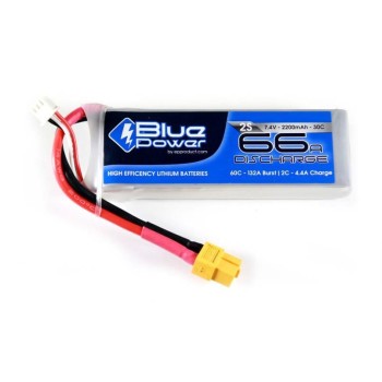 EP Batterie RC LiPo 2200 mAh 7,4 V 30C BluePower EP Batterie RC LiPo 2200 mAh 7,4 V 30C BluePower