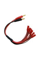 EP Ladecable JST 6x, with 4mm Bananenstecker
