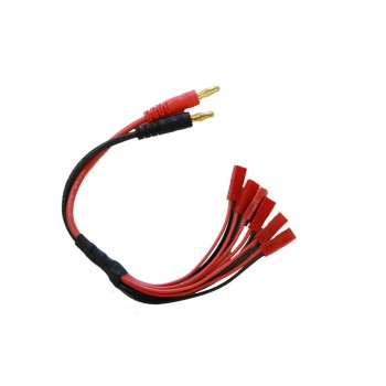 EP Ladekabel JST 6x, mit 4mm Bananenstecker EP Ladekabel JST 6x, mit 4mm Bananenstecker