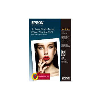 Epson Archival Matt Paper A4, 192g, 50 Blatt, S041342 Epson Archival Matt Paper A4, 192g, 50 Blatt, S041342