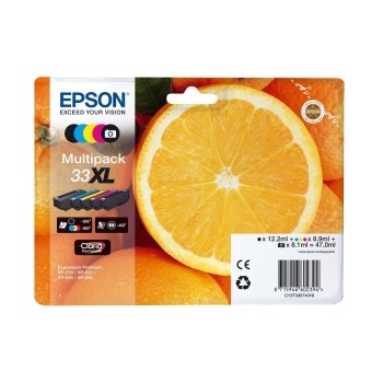 Epson Encre Nr. 33XL / C13T33574011 BK, BK Photo, C, M, Y