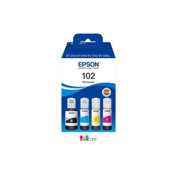 Ink Epson ECOTANK 102 C13T03R640, 4er-Pack black , yellow, Cyan, Magenta Ink Epson ECOTANK 102 C13T03R640, 4er-Pack black , yellow, Cyan, Magenta