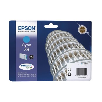 Encre Epson T79124010 cyan 6.5ml, pour WorkForce Pro WF-4630DWF