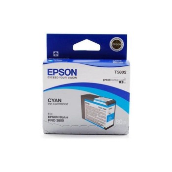 Encre Epson C13T580200 cyan, 80ml, pour Stylus Pro 3800
