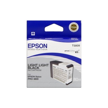 Encre Epson C13T580900 light light black, pour Stylus Pro 3800, 80ml