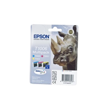 Encre Epson C13T100640 farbig, 3x 11.1ml, pour Stylus Office SX600FW/ B40W, BX600FW