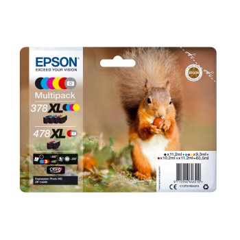 Ink Epson C13T379D4010 Multipack, 6-Colours 378XL / 478XL , for XP-8500/15000 Ink Epson C13T379D4010 Multipack, 6-Colours 378XL / 478XL , for XP-8500/15000