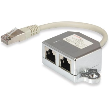 Equip RJ45 Anschlussverdoppler, 100Mbps, (RJ45-Buchse auf 2x RJ45-Stecker), 15cm