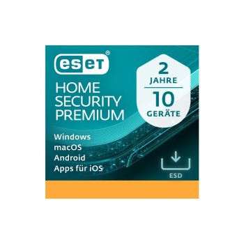 ESET HOME Security Premium ESD, Version complète, 10 Utilisateurs, 2 ans