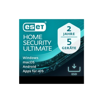 ESET HOME Security Ultimate ESD, Version complète, 5 Utilisateurs, 2 ans