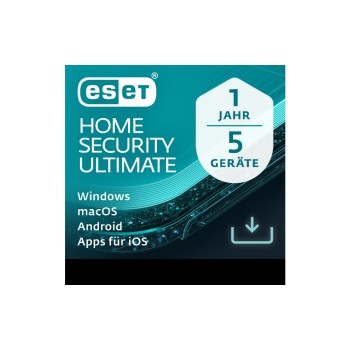 ESET HOME Security Ultimate Version complète, 5 Utilisateurs, 1 an