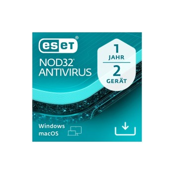 ESET NOD32 Antivirus Version complète, 2 utilisateurs, 1 an