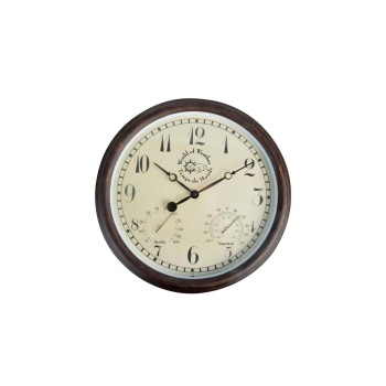 Esschert Design Gartenuhr, Plastikrahmen, PVC, 38.3 x 6.1 x 38.3 cm Esschert Design Gartenuhr, Plastikrahmen, PVC, 38.3 x 6.1 x 38.3 cm