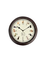 Esschert Design Horloge de jardin avec des bruits de chat ø 30 cm, Multicolore