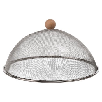 Esschert Design Fliegenhaube Edelstahl S, Buchenholz, 30x16.3 cm (DxH) Esschert Design Fliegenhaube Edelstahl S, Buchenholz, 30x16.3 cm (DxH)